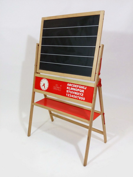 pizarra infantil madera plegable 2caras 110x68x37 1u